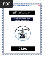 CS301 Midterm Preparation File by ZB