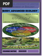 Lecture 9 - B4501-Advanced Ecology-2024-2025