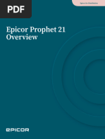 Epicor Prophet 21 Overview Brochure