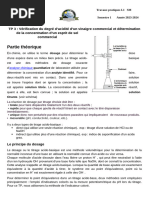 TP3 Vinaigre Esprit de Sel 1