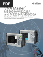 VNA Master - MS20xxA - Anritsu