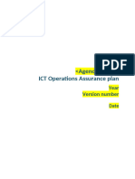 Template ICT Operations Assurance Plan