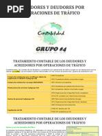 Acreedores y Deudores Por Operaciones de Tráfico