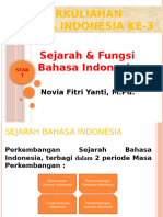 Sejarah Perkembangan and Fungsi Bahasa I