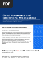 Global Governance and International Org