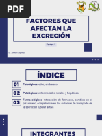 Factores Patologicos Que Afectan La Excrecion, Equipo 1. Farmacologia