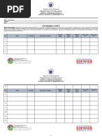 Matatag Dtot General Attendance Sheet