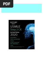 USMLE Step 2 Clinical Knowledge Lecture Notes 2020 5 Book Set Internal Medicine Ob Gyn Pediatrics Psychiatry Surgery 2020th Edition Kaplan