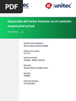 S2 - Tarea 2.2 Desarrollo Del Factor Humano en El Contexto Empresarial Actual