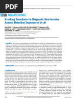 Breaking Boundaries in Diagnosis Non-Invasive Anemia Detection Empowered by AI