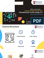 DS Week 1 C++ Lecture by DR Gaurav