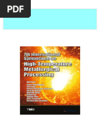 Get 7th International Symposium On High Temperature Metallurgical Processing 1st Edition Jiann-Yang Hwang PDF Ebook With Full Chapters Now