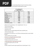 Zett Corporation Balance Sheets December 31, Year 1 and Year 2 Year 1 Year 2