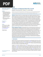 Mechanisms of Submarine Debris Flow Growth