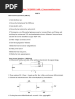 Beee Part-A Important Questions