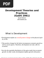 Development Theories and Practices