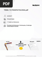 Tema 13 Fisiopatologia PDF