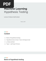 Hypothesis Testing 