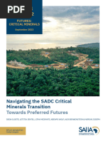 Navigating The SADC Critical Minerals Transition - Towards Preferred Futures