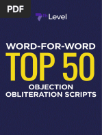 Top 50 Objections and How To Diffuse Them