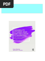 Get Disability Studies and The Inclusive Classroom Critical Practices For Embracing Diversity in Education Susan Baglieri Free All Chapters