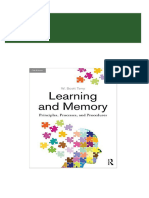 Get (Original PDF) Learning and Memory: Basic Principles, Processes, and Procedures 5th Edition Free All Chapters