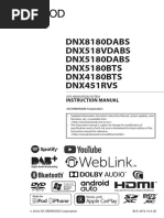 DNX8180DABS Dnx518Vdabs DNX5180DABS DNX5180BTS DNX4180BTS DNX451RVS