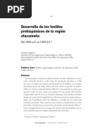 Desarrollo de Los Textiles Prehispanicos