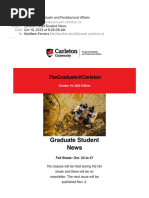 Carleton Grad Student News