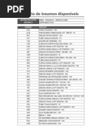 Relatório de Disponíveis