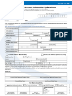 Customer Account Information Update Form 2016 Prog