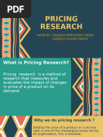 Pricing Research