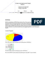 QA Status Milestone Report