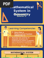 1 - Mathematical System in Geometry