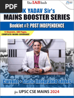 Post-Independence (Mains Booster 2024)