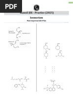 Isomerism - PYQ Sheet (Questions) - Manzil JEE 2025