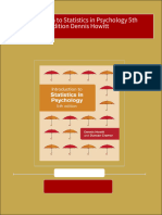 (Ebooks PDF) Download Introduction To Statistics in Psychology 5th Edition Dennis Howitt Full Chapters