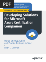 Developing Solutions For Microsoft Azure Certification Companion - Brian L Gorman