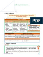 SESIÓN ... - MIÉRCOLES, 27 - 11 - 2024 - Dialogamos Sobre Las Diferentes Danzas de Nuestra Provincia de Espinar - A y C.