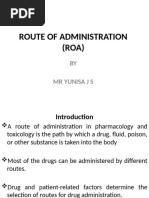 Route of Administration (Roa) PHM 303