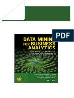 (Ebook PDF) Data Mining For Business Analytics: Concepts, Techniques, and Applications in R