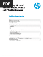 Implementing Microsoft Windows Server 2012 R2 On HP Proliant Servers