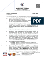 Division Memorandum No. 758 S. 2024 2024 Annual Medical and Dental Examination For DepEd Teaching Teaching Related and Non Teaching Personnel