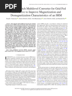 Reduced Switch Multilevel Converter For Grid Fed SRM Drive To Improve Magnetization and Demagnetization Characteristics of An SRM