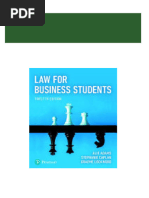 Full Law For Business Students, 12th Edition Alix Adams - Ebook PDF PDF All Chapters