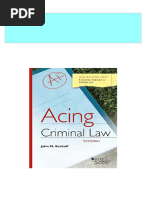 Instant Download Acing Criminal Law 3rd Edition John Burkoff PDF All Chapters