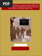 London and The Culture of Homosexuality 1885 1914 Cambridge Studies in Nineteenth Century Literature and Culture 1st Edition Matt Cook