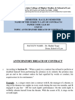 Unit 4 - Law of Contract-I - LLB 103 - BALLB I Sem