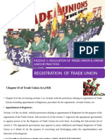 Registration of Trade Union