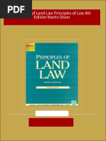 PDF Principles of Land Law Principles of Law 4th Edition Martin Dixon Download